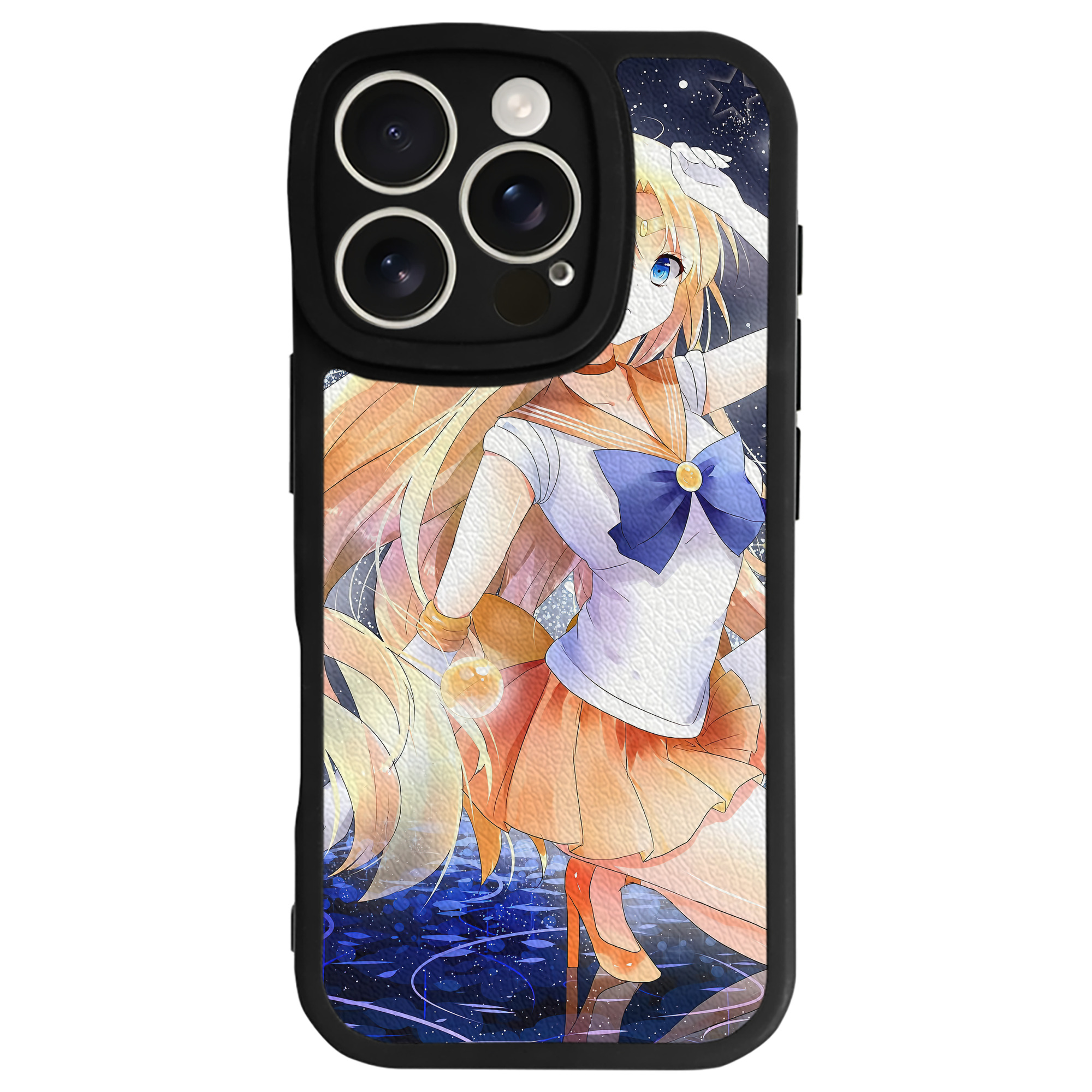 （画像用） 美少女戦士セーラームーン Sailor Moon 【iPhone 16シリーズ対応】シリコンスマホケース（レザー調） 材質：シリコン